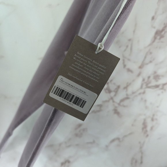 Everlane Leggings Womens Purple The Seamless Rib Full Length High Rise - Picture 12 of 13